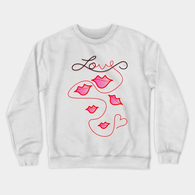 Love me Crewneck Sweatshirt by OG1design